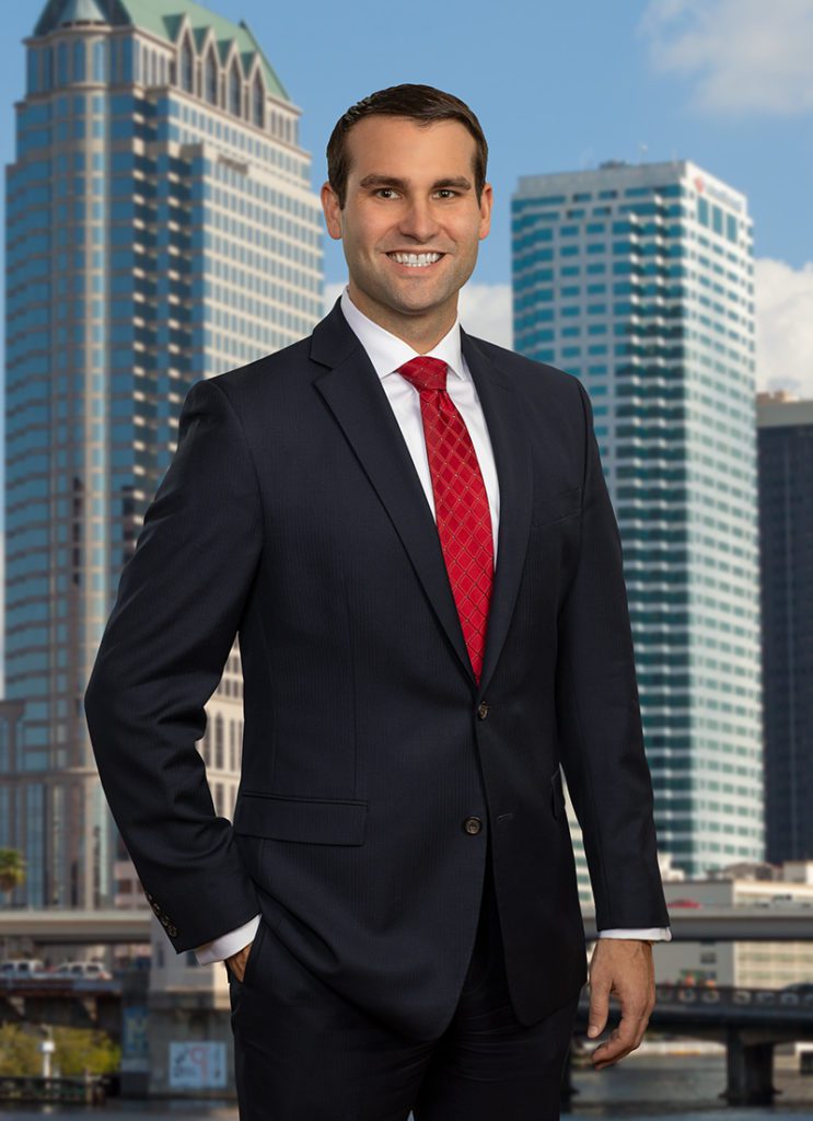 executive portrait in downtown Tampa, Law Firm Marketing Photography